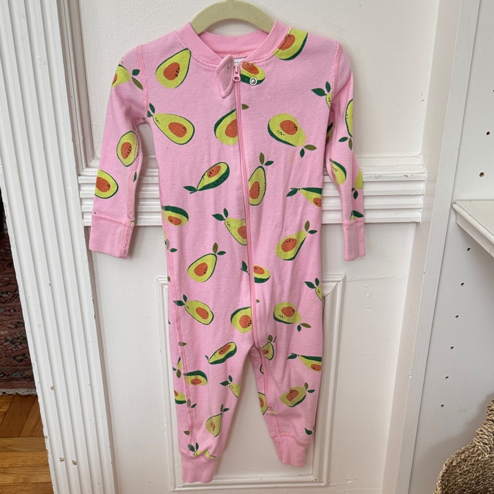 Hanna andersson pajamas, avocado print